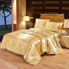 4pcs Luxury Silk Bedding Set Satin