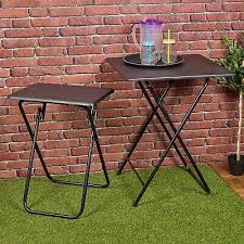 Folding Side Table Patio Indoor Outdoor
