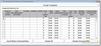 Excel Equipment Inventory List Template Software Create Templates