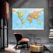 Map Of The World Political Map Poster