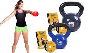 gofit kettlebell and dvd groupon goods