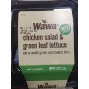 wawa sandwich en salad calories
