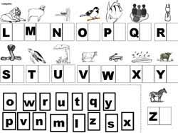 Pour permettre de travailler sur le sens de l'alphabet, je leur demanderai plus tard de ranger les lettres script dans le bon ordre mais sans poser les cursive avant. Fiches Alphabet Abecedaires En Maternelle