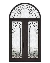 Double Door With Round Transom Unit