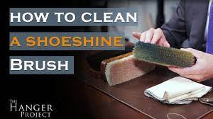 how to clean a shoe polish brush you
