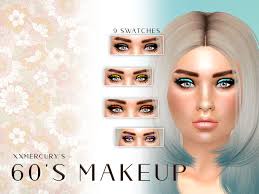 the sims resource 1960s inspired makeup
