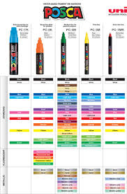 Dubai Uni Posca Pc 17k Painting Marker 15mm 8 You Pick