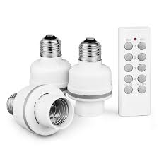 Details About Wireless Light Bulb Socket Lamp Holder Switch Remote Control Led Lighting Base