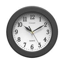 Chaney 10 Matte Black Clock 75437