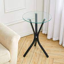Small Coffee Table Tempered Glass Top