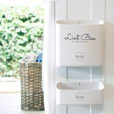 magnetic lint bin for laundry room