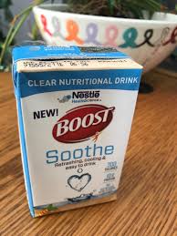 boost soothe clear nutritional drink