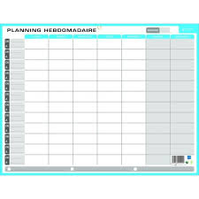 Calendrier semaine 4 download 2019 calendar printable with. Planning Hebdomadaire Effacable Cdiscount