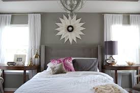 Gray Walls Contemporary Bedroom