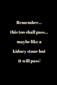 Check out our kidney stone humor selection for the very best in unique or custom, handmade pieces from our shops. Remember This Too Shall Pass Maybe Like A Kidney Stone But It Will Pass Humor Quote Notebook Journal Diary 6 X 9 120 Lined Pages Kunst Melinda 9781692148171 Amazon Com Books