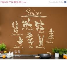 Spices Kitchen Wall Decal Sticker Mural