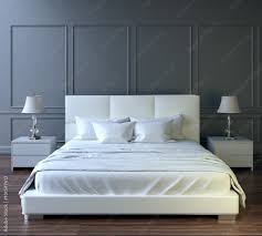modern bedroom design interior white