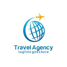 vector travel agency logo design template