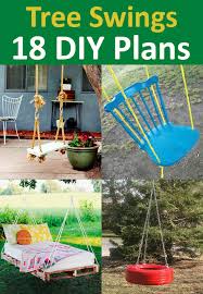 18 diy tree swing ideas with rope wood