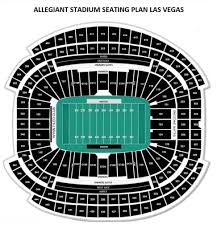 allegiant stadium seating plan ticket