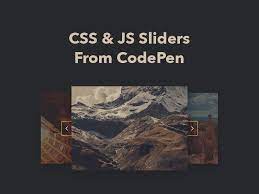 25 css js sliders from codepen 2018