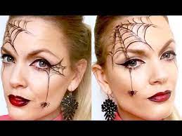 easy spider web halloween makeup