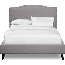 aubrey queen upholstered bed gray