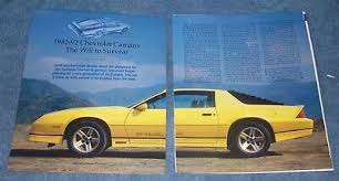 1982 92 chevy camaro history info