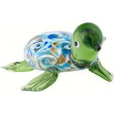 Sea Turtle Hand Blown Glass Handmade