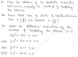 cbse class 10 mathematics quadratic