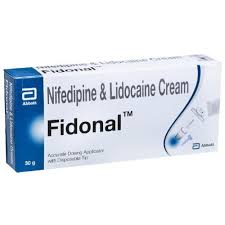 fidonal nifedipine lignocaine cream