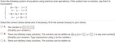 Matrices Row Operations