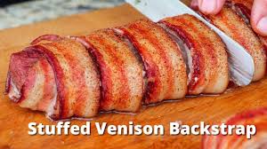 stuffed venison backstrap grilled
