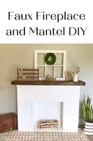 Diy Faux Fireplace And Mantel Build