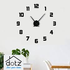acrylic wall clock modern 3d clock dotz