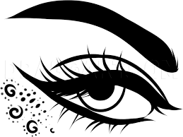 how to draw summer eye makeup step by