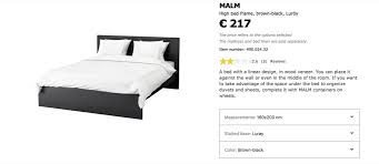 how to fit smaller bed base into malm