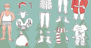 Anziehpuppen bastelvorlage / anziehpuppen bastelvorlage : Bastelvorlage Zum Download Weihnachtsmann Anziehpuppe Https Lunamag De