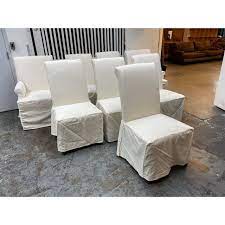 White Slip Cover Dining Chairs
