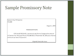 13 Promissory Note Sample Professional Resume