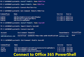 connect to office 365 powers