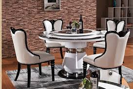 Made in europe with the highest quality standards. European Marble Dining Table Round Turntable Dining Table And Chair Combination Modern Minimalist Small And Medium Sized Round T Dining Room Sets Aliexpress