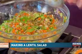 here home shows off an easy lentil salad