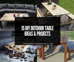 15 diy outdoor table ideas projects