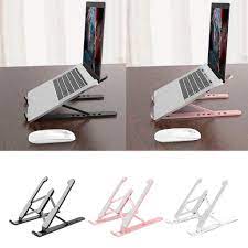 Most laptop stands can accommodate even the. Portable Laptop Stand Tablet Adjustable Aluminum Computer Stands Foldable Desktop Holder For 10 15 6 Laptops Black Pink White Buy From 19 On Joom E Commerce Platform