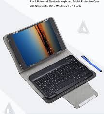 3 In 1 Bluetooth Keyboard Tablet Protective Case 9 10 Inch