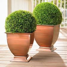 large copper outdoor planter large