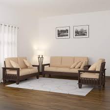 wooden pocket sofa set
