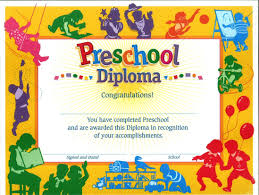 Preschool Graduation Diploma Free Printable Free Printable