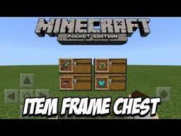 how to put item frame on the chest very